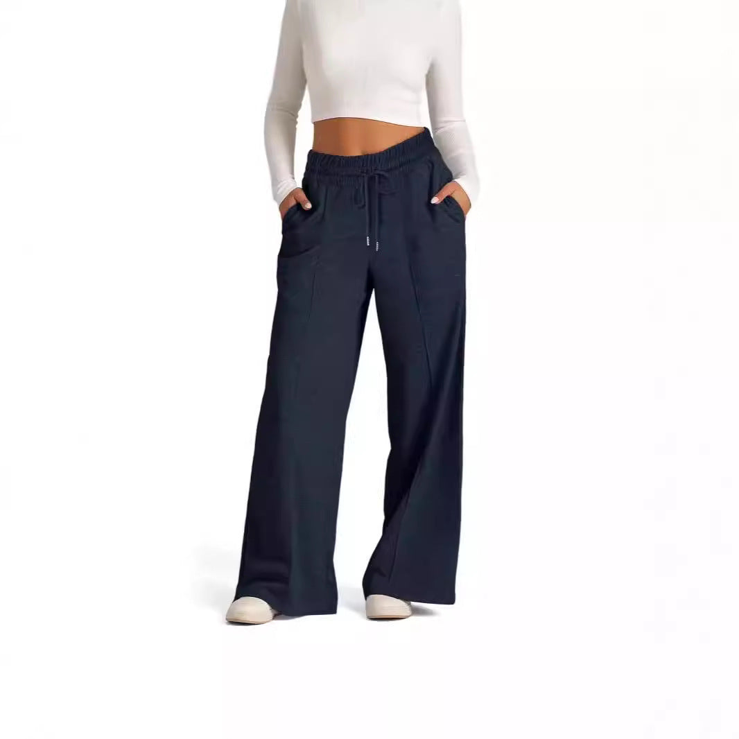 Luxe Drape High-Waist Trousers