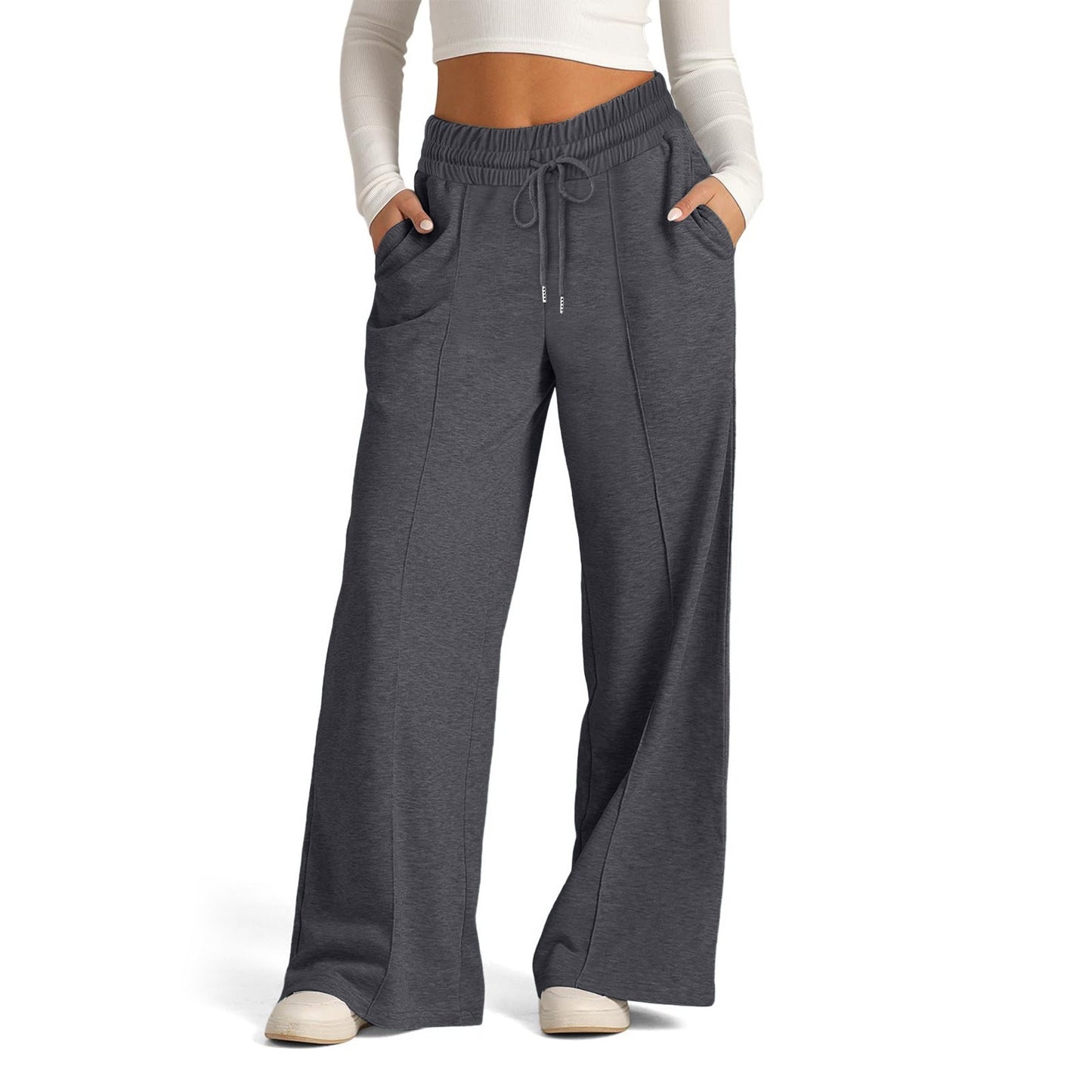 Luxe Drape High-Waist Trousers
