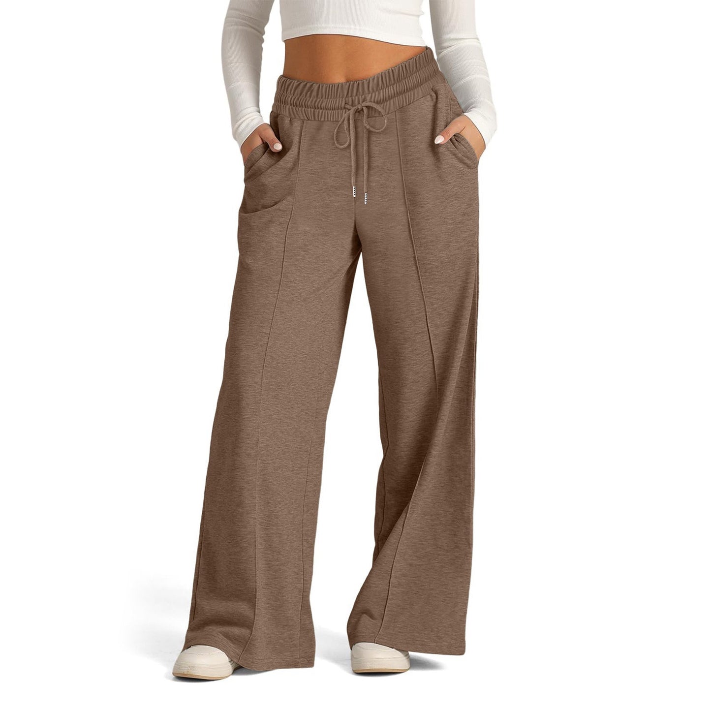 Luxe Drape High-Waist Trousers