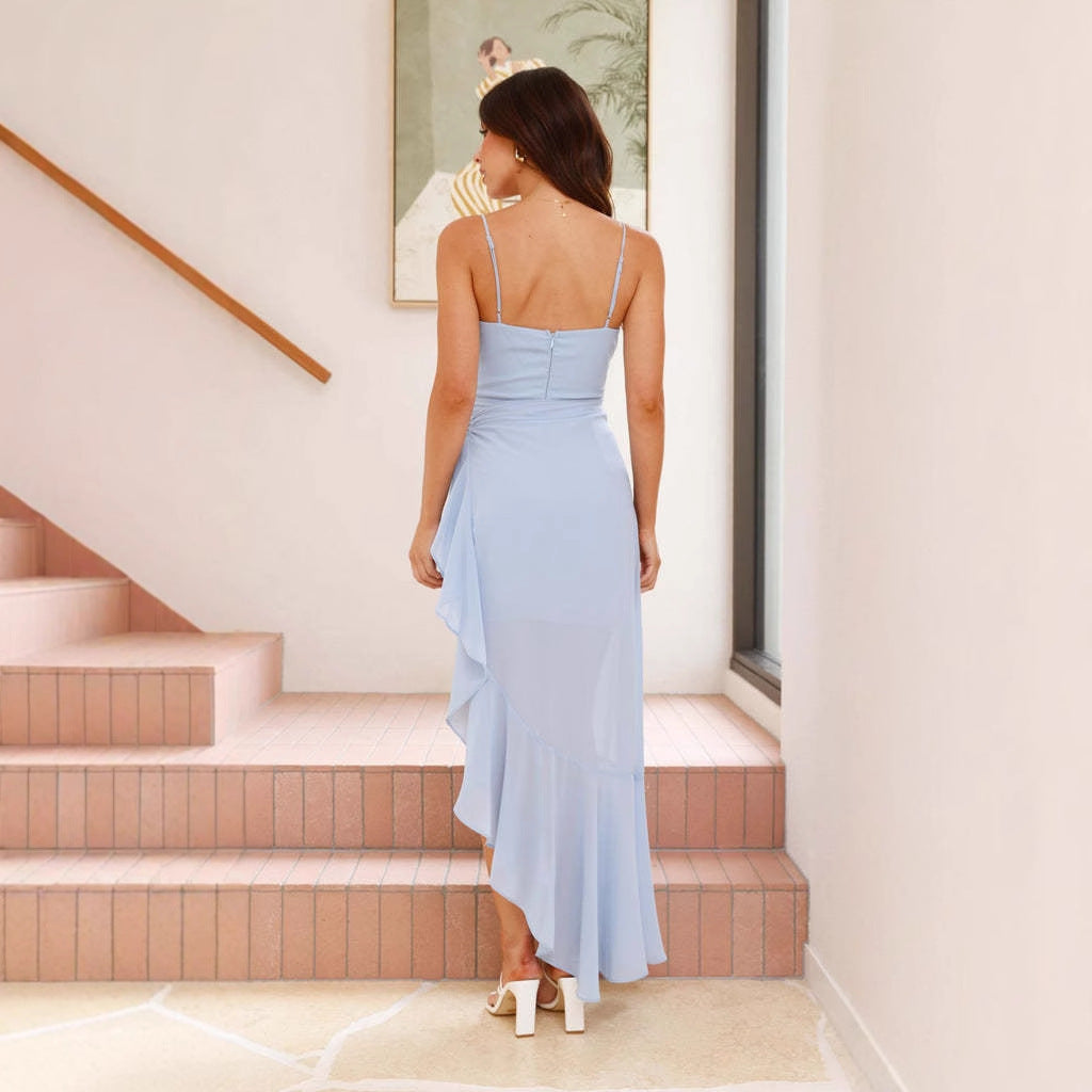Riviera Luxe High-Waist Sling Dress