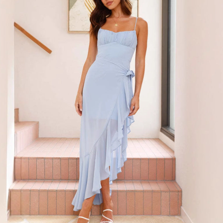 Riviera Luxe High-Waist Sling Dress
