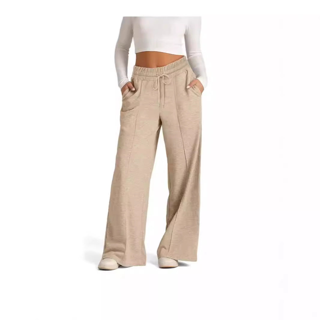 Luxe Drape High-Waist Trousers
