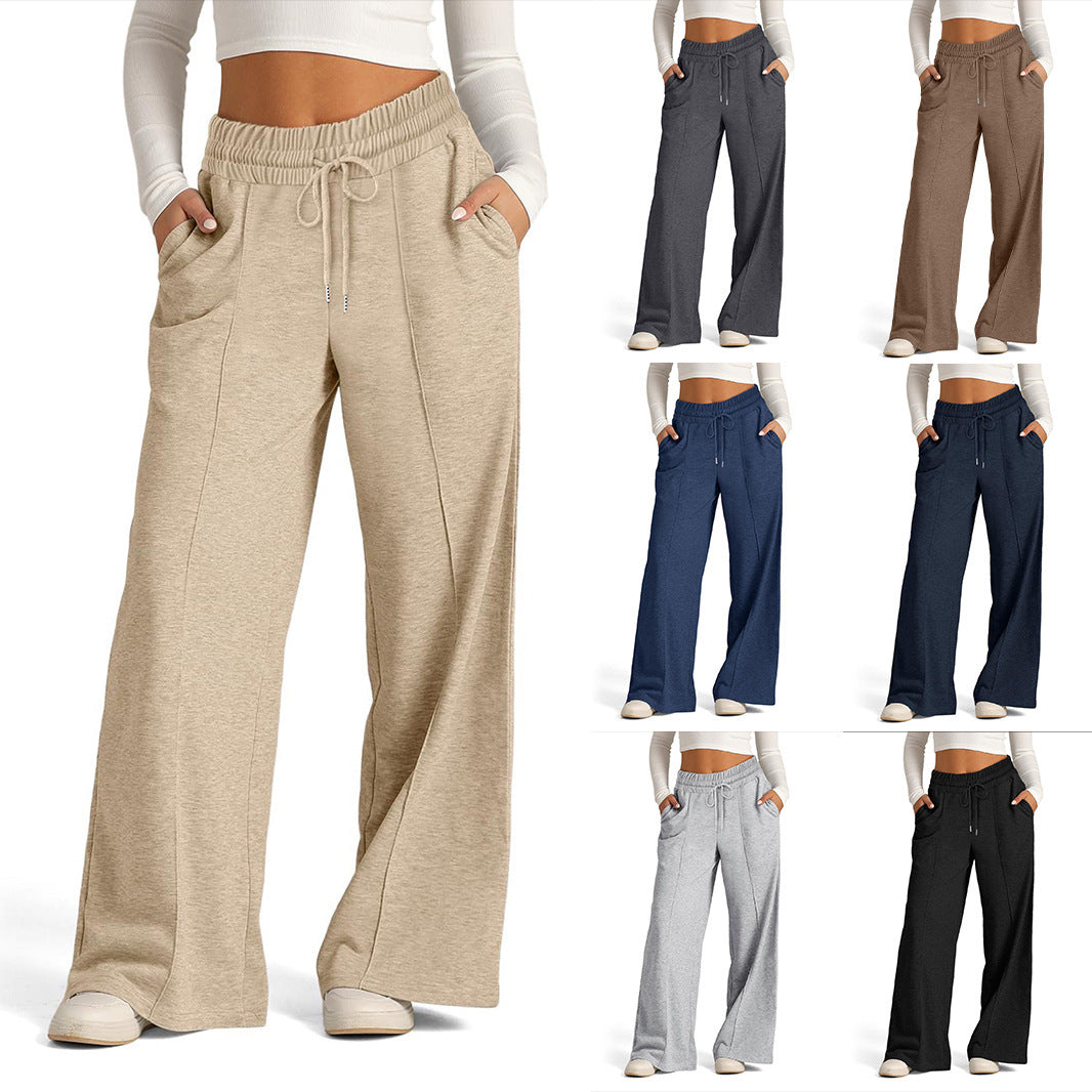 Luxe Drape High-Waist Trousers