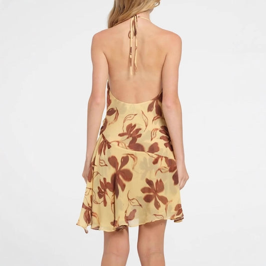 Soleil Abstract Abstract High-Waist Dress